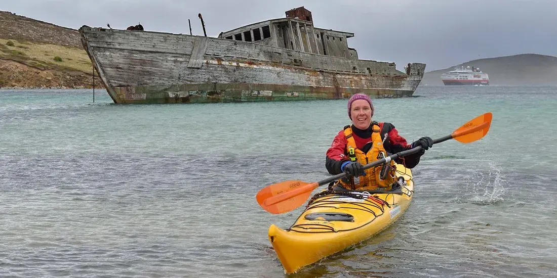 Kayaking in Antarctica