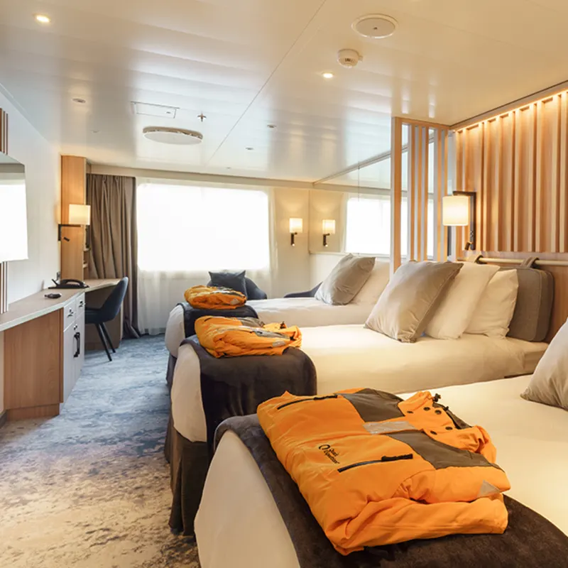 Explorer Triple Cabin - Ultramarine - Quark Expeditions - Antarctic Cruises